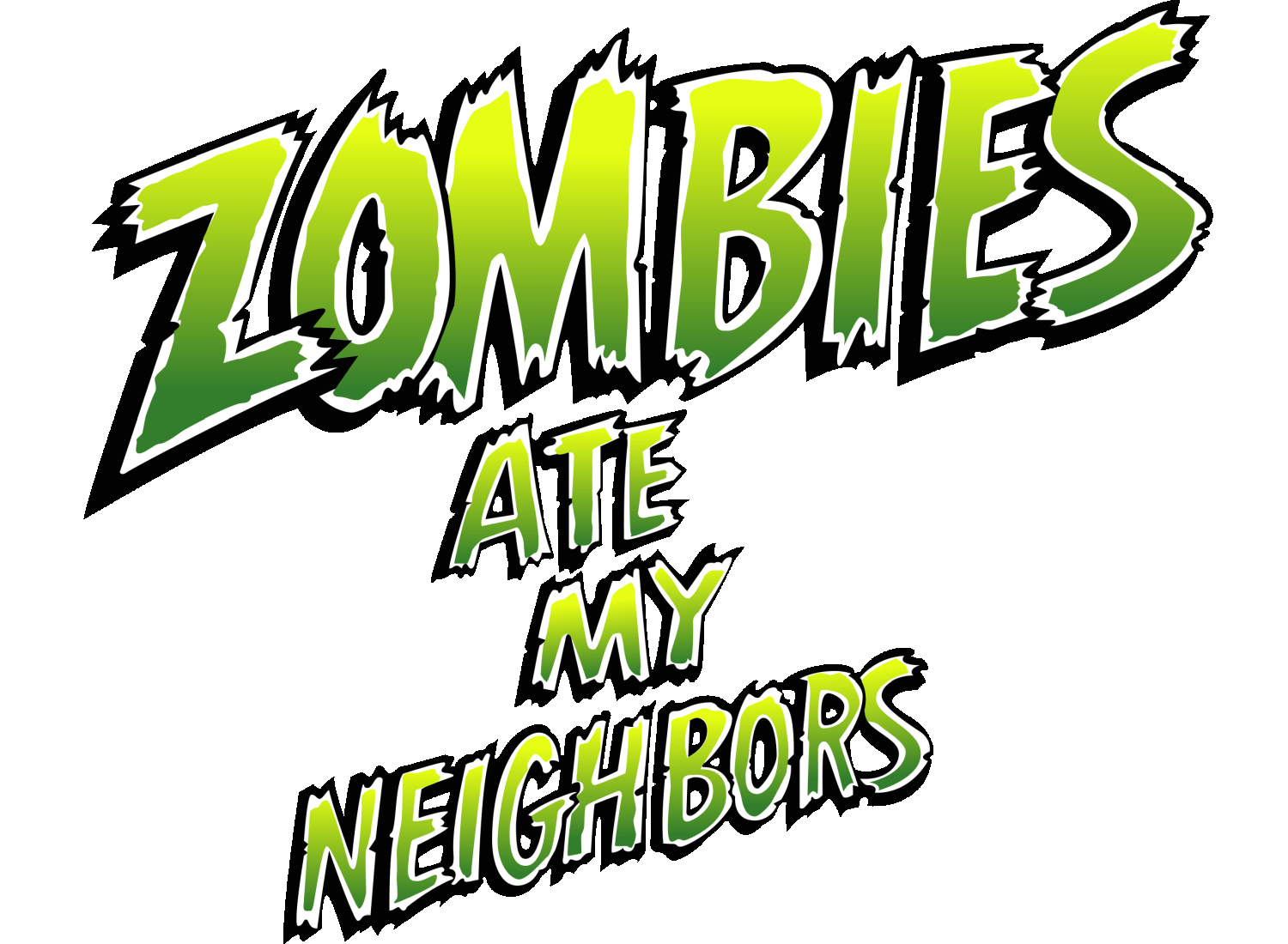 Zombies Ate My Neighbors logo for Super Nintendo